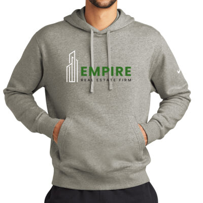 Empire White, Green and Black - Club Fleece Sleeve Swoosh Pullover Hoodie Thumbnail