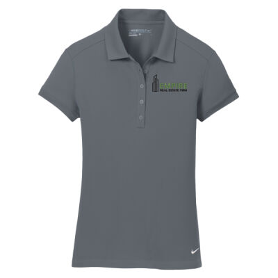 Embroidered Empire Green and Black - Women's Dri FIT Solid Icon Pique Modern Fit Polo Thumbnail