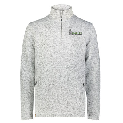 Embroidered Empire Green and Black - Alpine Sweater Fleece 1/4 Zip Pullover Thumbnail