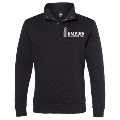Embroidered Empire White - Quilted Snap Pullover Thumbnail