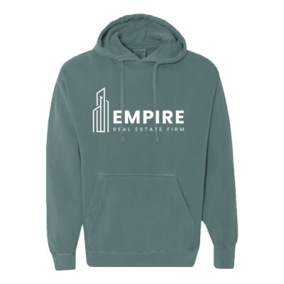 Empire White - Unisex Garment-Dyed Hooded Sweatshirt Thumbnail